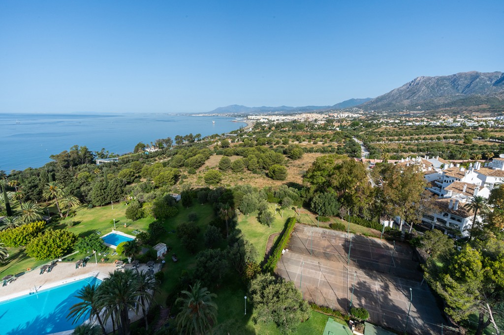 Sea view to the bay of Marbella